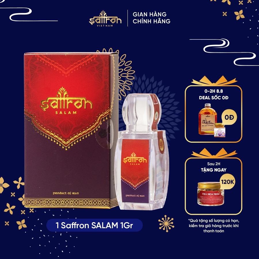 Nhụy Hoa Nghệ Tây Saffron Salam 1Gram/hộp Tặng kèm Trà Saffron Tea