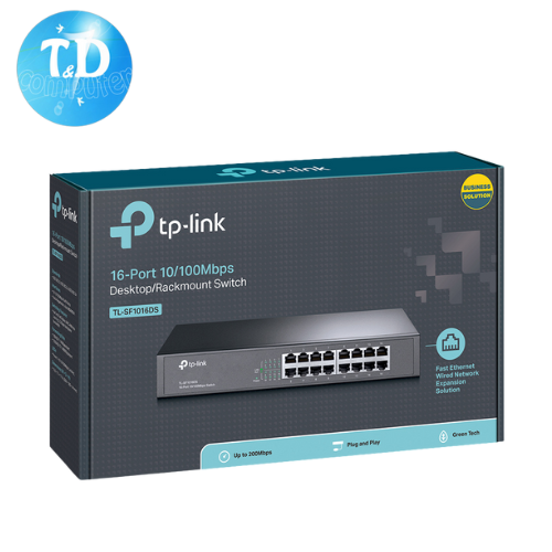 Bộ chia mạng TP-Link TL-SG1016D 16 cổng 10/100Mbps RJ45 Gigabit - Hàng chính hãng FPT phân phối