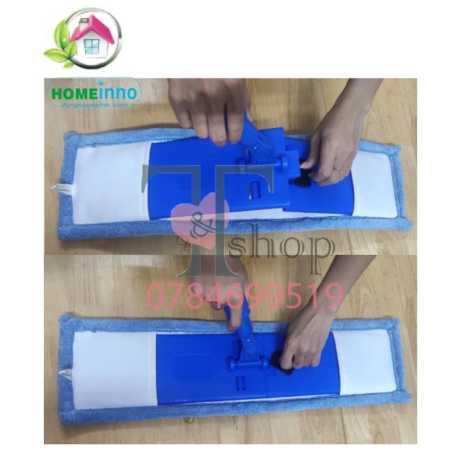 Cây Lau Nhà Cán Rút Bản Nhựa 60cm Tấm San Hô Homeinno