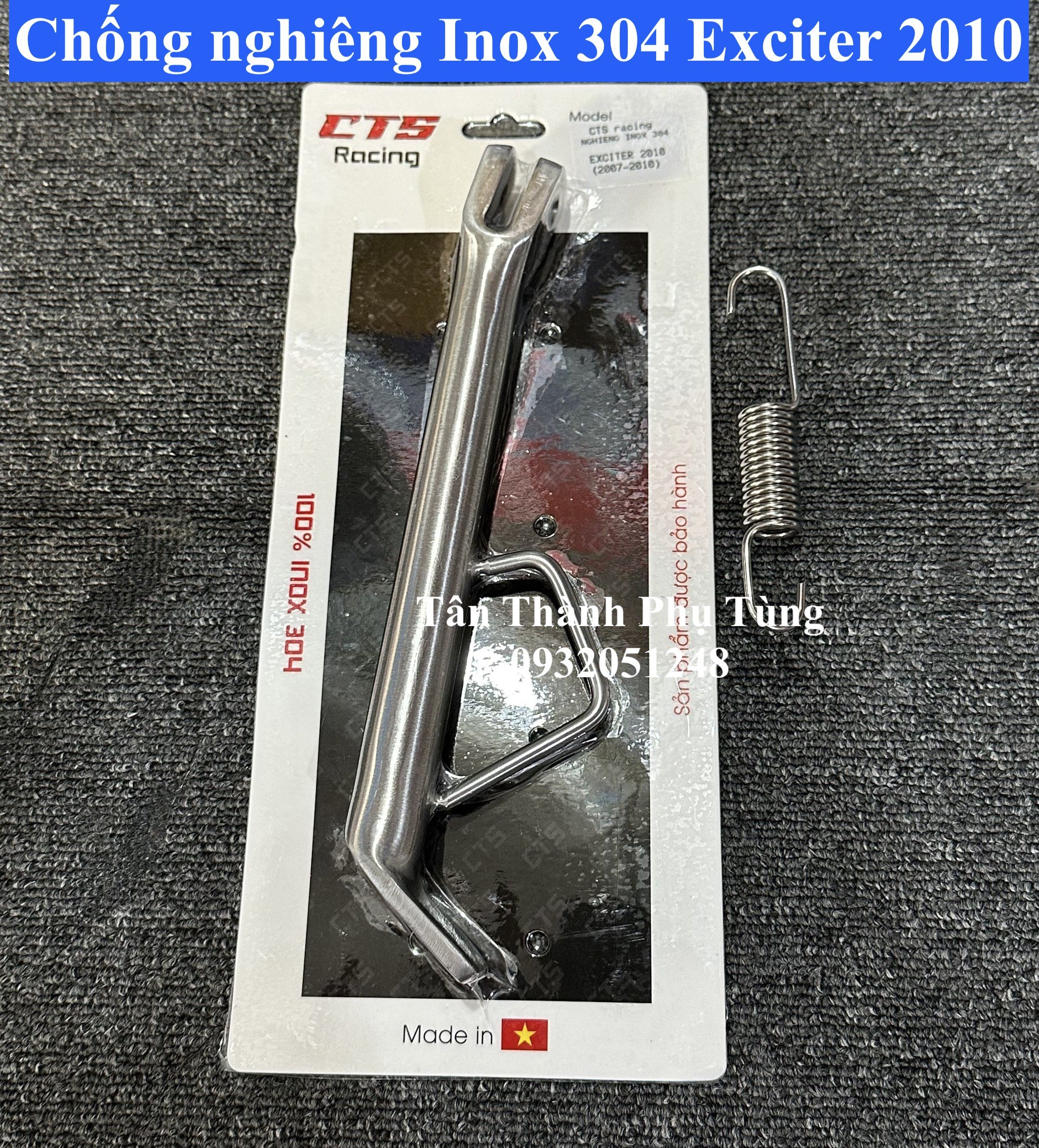 Chống nghiêng dành cho Exciter 2010 Inox 304 CTS