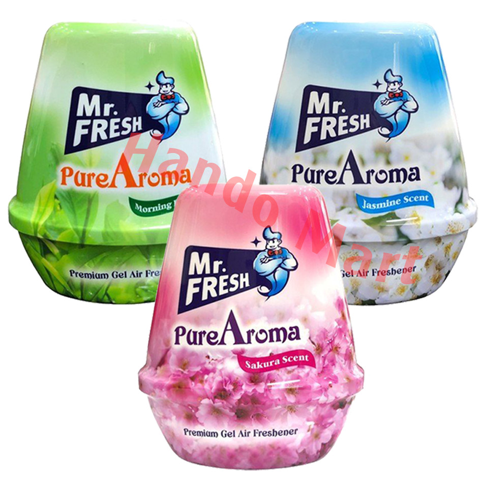 Combo 3 Sáp thơm khử mùi Pure Aroma Mr Fresh 220g (hương Sakura, Nhài, Trà xanh)