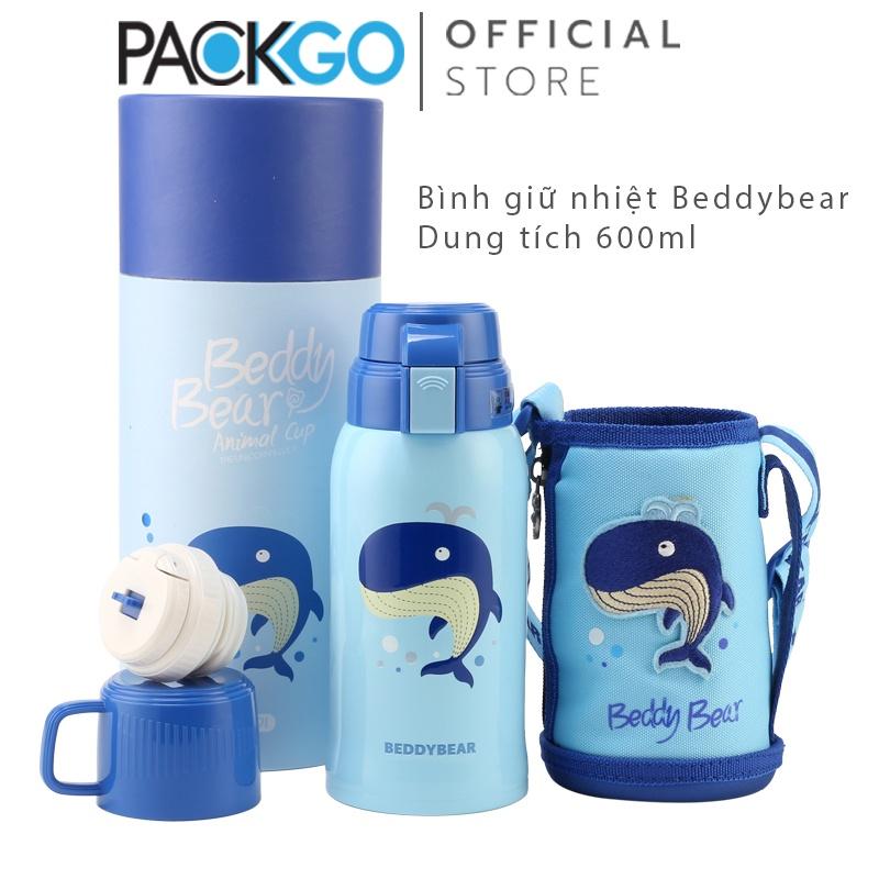 Bình giữ nhiệt cho Bé Trai hoặc Gái / Chính hãng 100% BEDDYBEAR/ BEDDY BEAR/ họa tiết Cá Voi / phù hợp Bé từ 2 tuổi trở