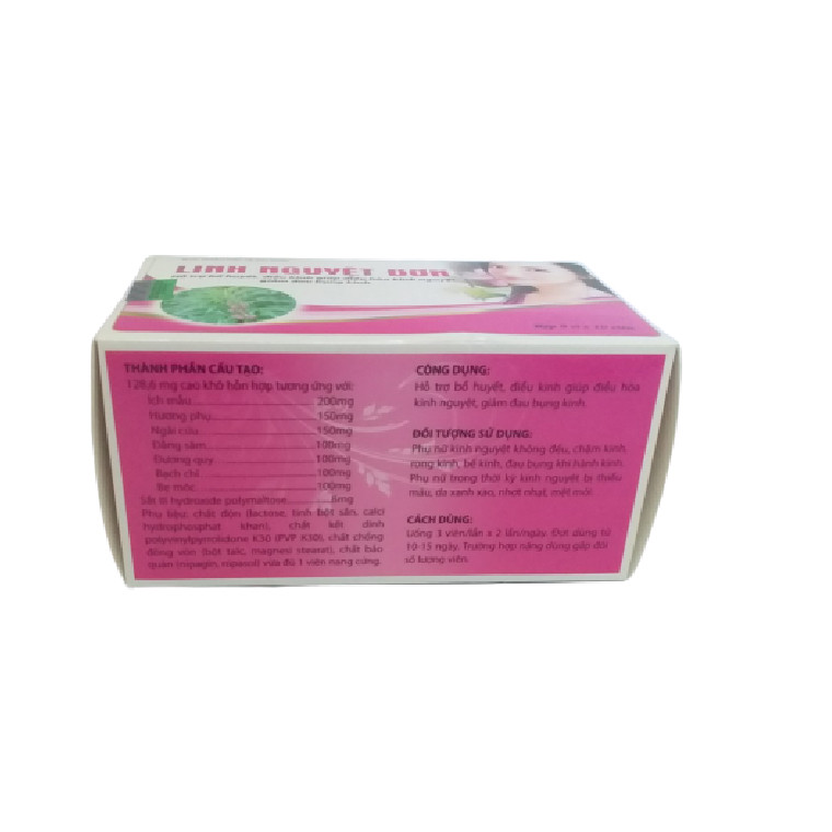 Viên Uống LINH NGUYỆT ĐƠN- Hỗ Trợ Bổ Huyết, Điều Kinh Giúp Điều Hòa Kinh Nguyệt