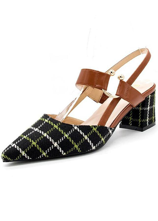 Giày cao gót đế vuông 9600102