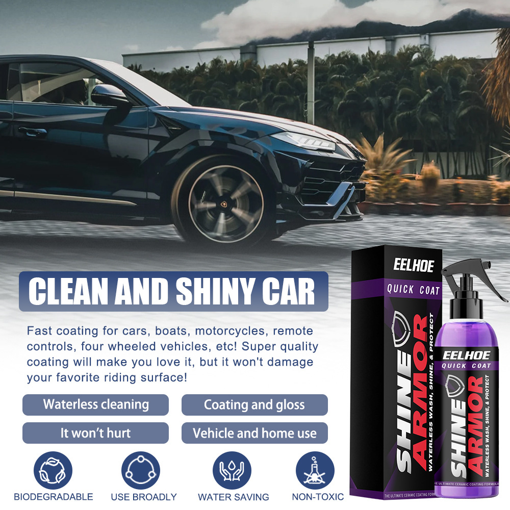 Dung Dịch Đánh Bóng Sơn Xe Nano Ceramic Coating SHINE ARMOR 100ml- Hàng Nhập Khẩu