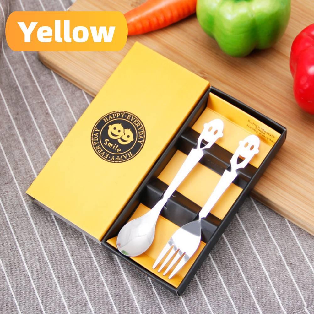 Bộ 2 Dụng Cụ Ăn Uống Bằng Thép Không Gỉ Chất Lượng Cao