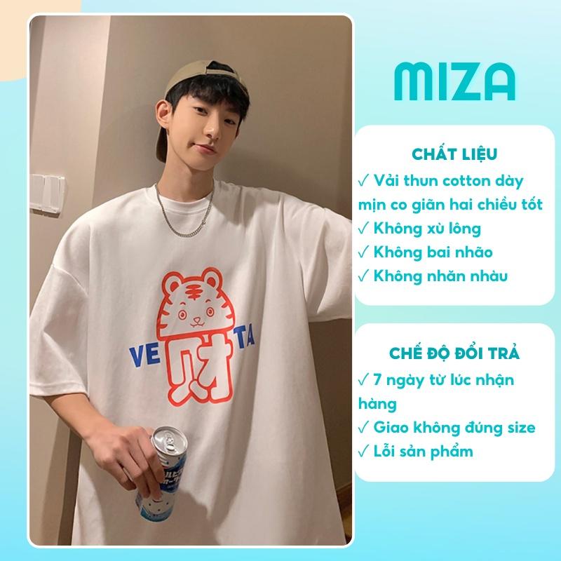 Áo phông nam nữ unisex basic tee form rộng cổ tròn cotton oversize trắng đen ulzzang giá rẻ in cool ngầu VETA