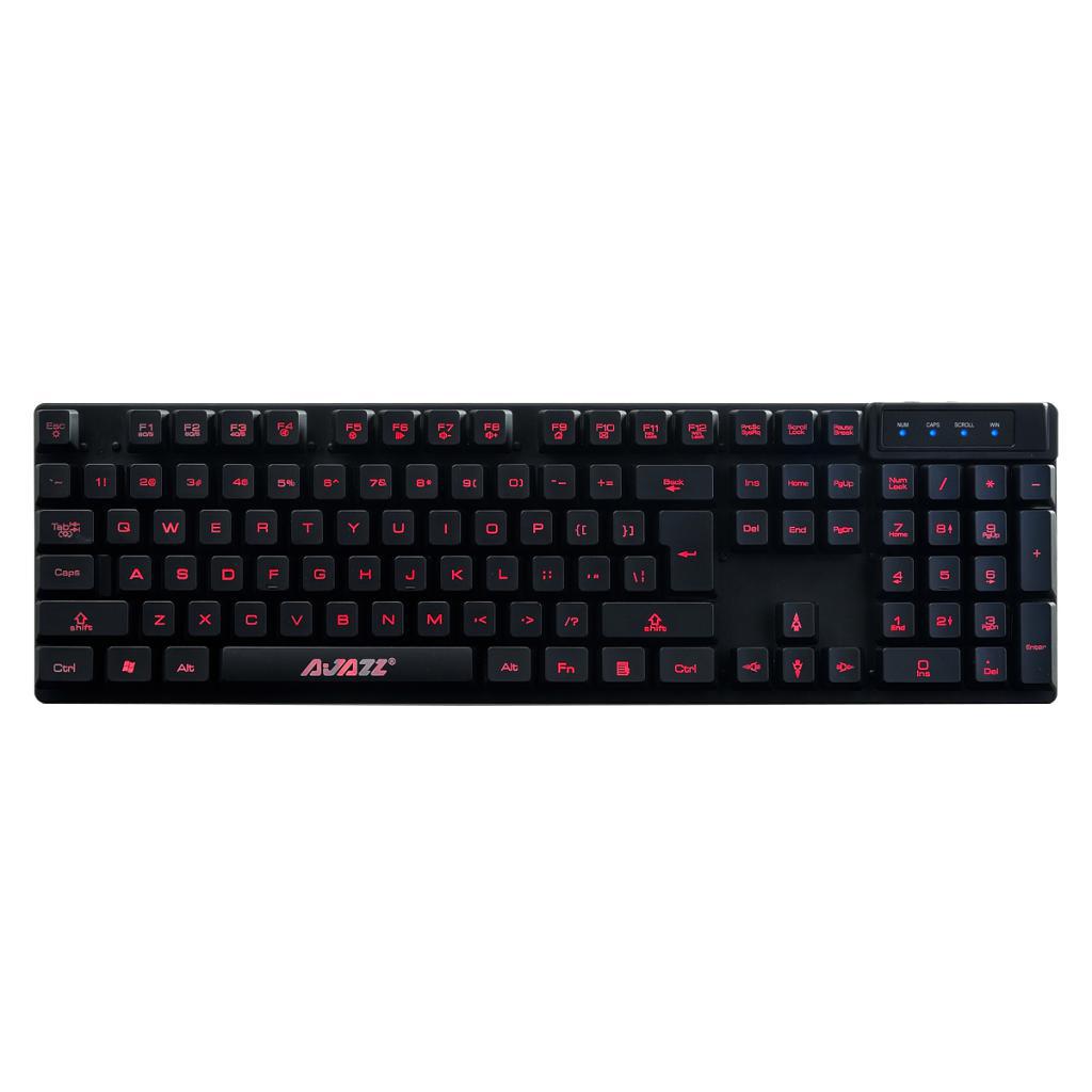 A-Jazz Professional Wired Mechanical Gaming Keyboard 3-color LED Backlight
