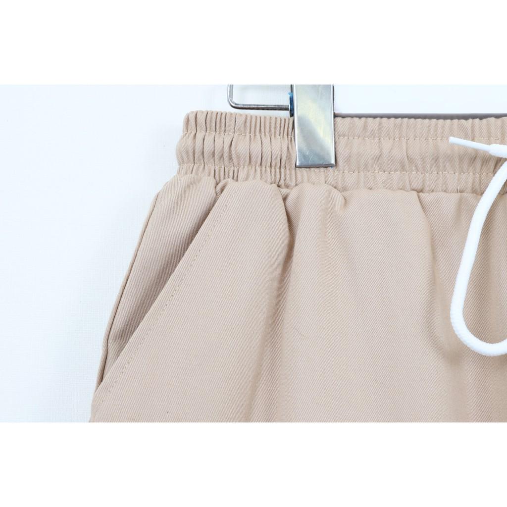 Quần Kaki Baggy Nam Nữ KAKI Ống Suông Unisex - Kiểu quần kaki đen và kem