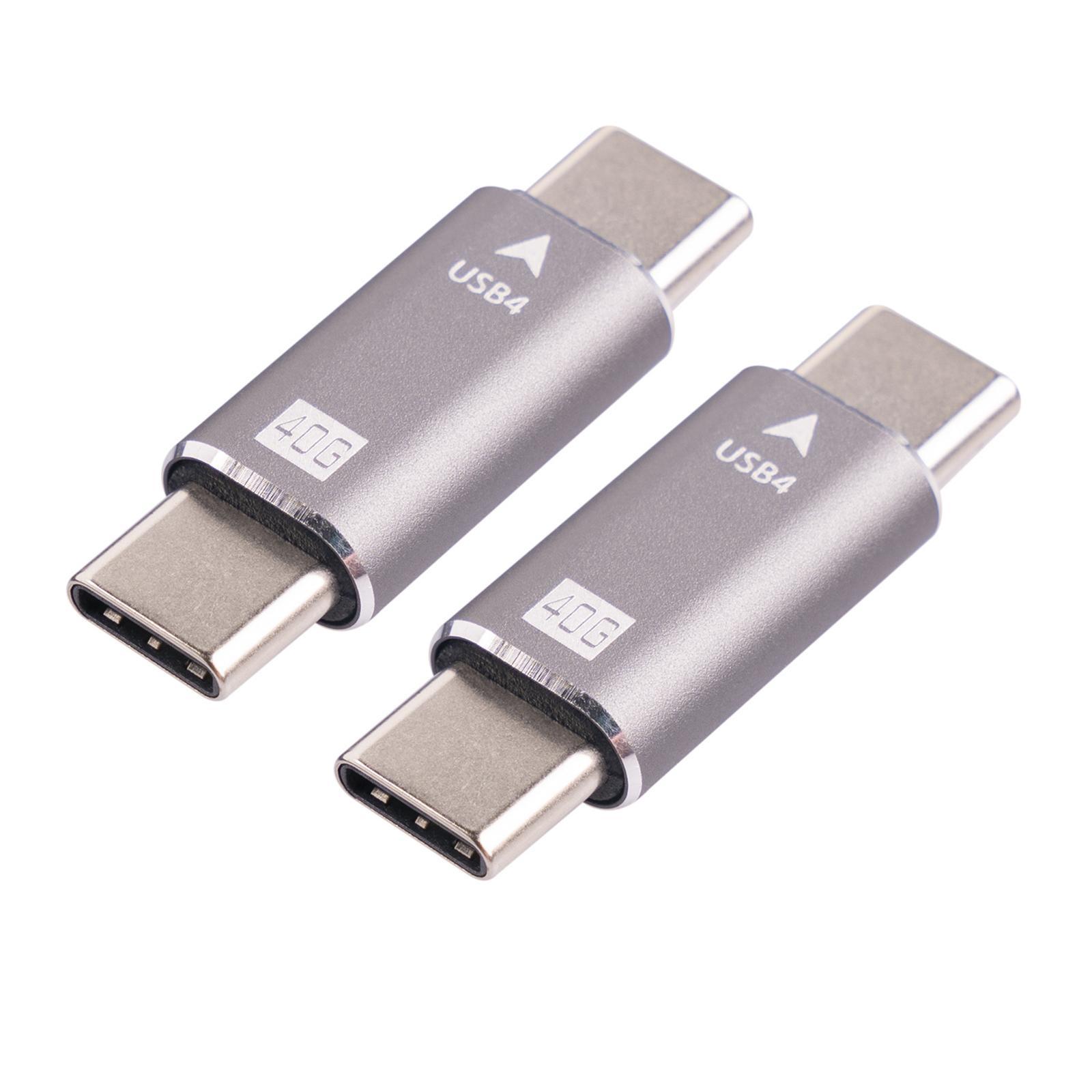 Adapter Male to Male Converter Port USB C USB 4.0 for Phone Electronic Device Data