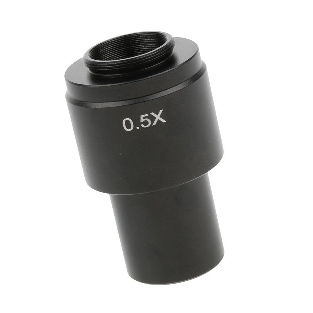 0.5X Eyepiece Auxiliary Lens Adapter for C-Mount 30 30.5mm -Black