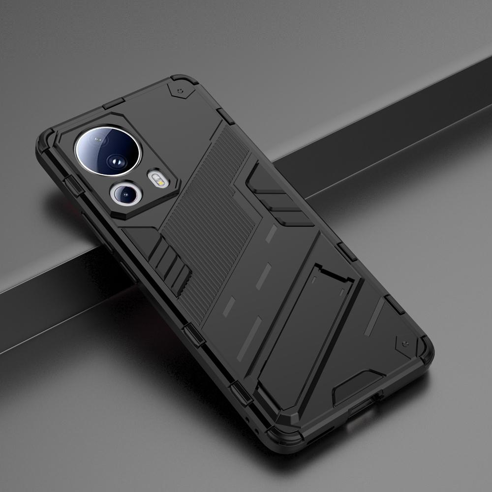 Ốp lưng cho Xiaomi 13 Lite/Civi 2, Ốp chống sốc Iron Man PUNK cao cấp kèm giá đỡ cho Xiaomi 13 Lite/Civi 2