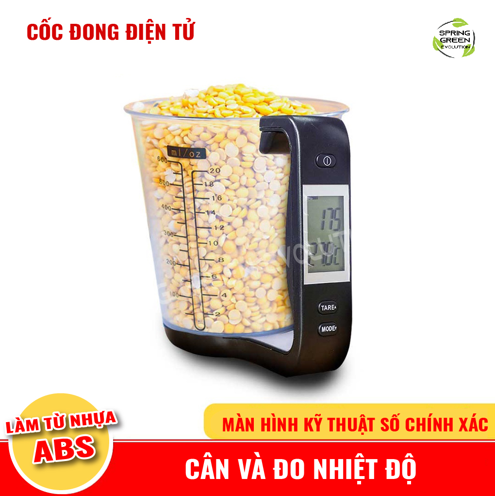 Cốc Đong (Đo) Điện Tử Model DMC - Dụng Cụ Tiện Lợi Khi Nấu Ăn, Làm Bánh, Sử Dụng Đơn Giản. Nhập Khẩu Chính Hãng Thái Lan