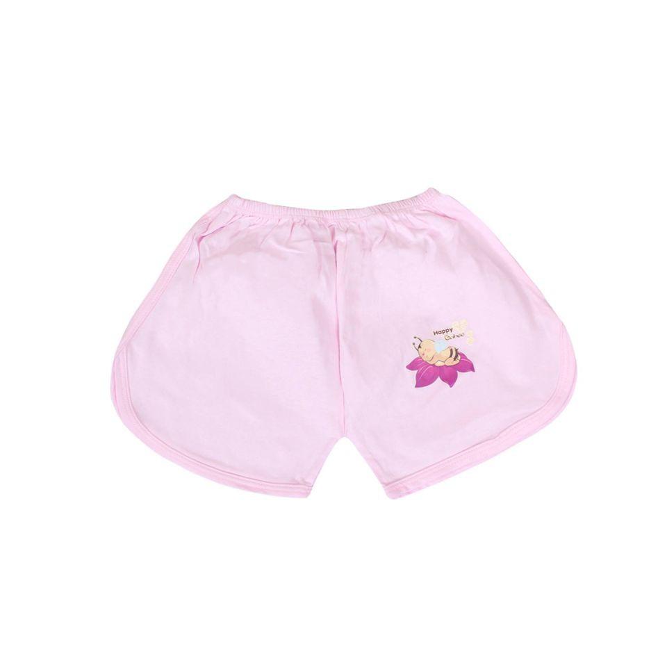 Bộ sơ sinh 100% Cotton màu ngắn thể thao cài nút vai BABIBOO - BBC09
