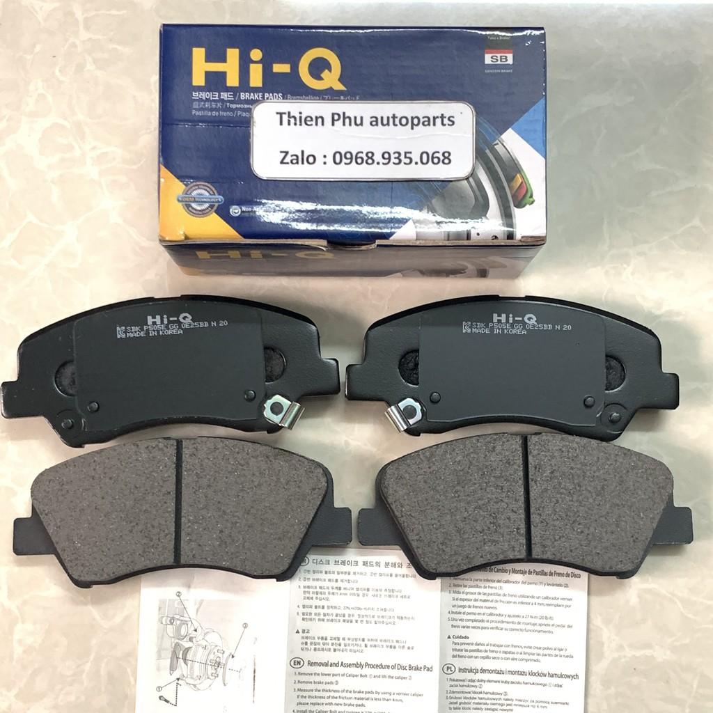 Má phanh chính hãng Hi-Q cho ACCENT + AVANTE + ELANTRA + + i20 - Bố thắng trước. OEM Brake Pad :