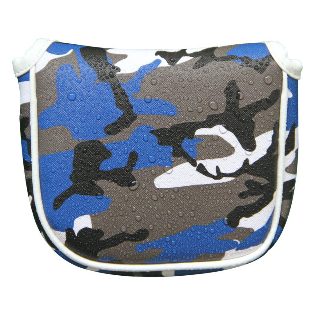 Golf Mallet Putter Headcover, Heel Shaft, Magnetic Closure, Camouflage, Golf Head Cover, Design Fits All Brands