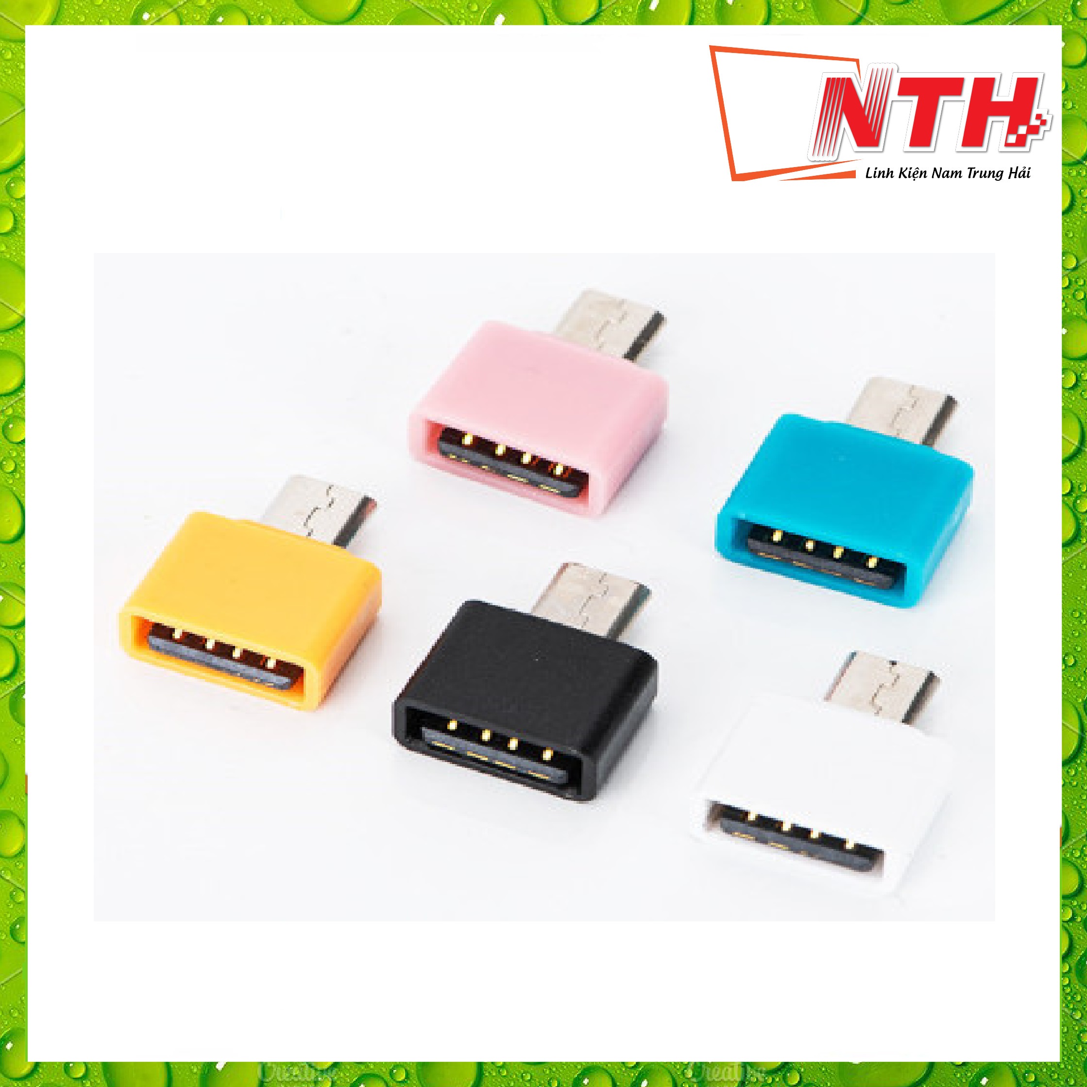 Đầu Chuyển Đổi OTG Micro USB Sang USB - Giao màu ngẫu nhiên