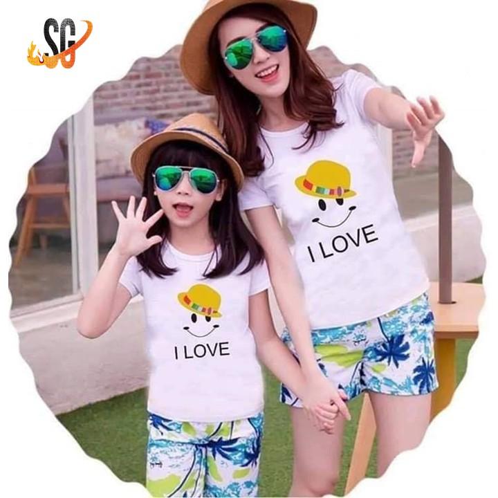 Áo và quần đôi đi biển ĐỦ SIZE