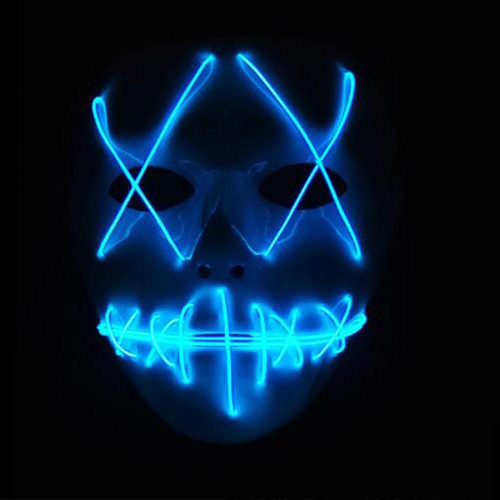 Mặt nạ Thanh trừng có đèn LED hóa trang Halloween-q53