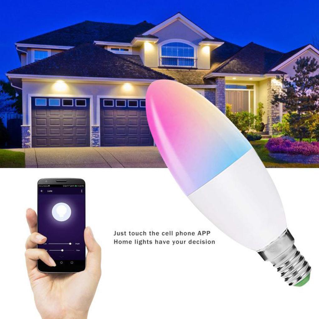 6W Wifi Smart LED Light Bulb E26 APP Control Dimmable Lamp for Alexa Google Home