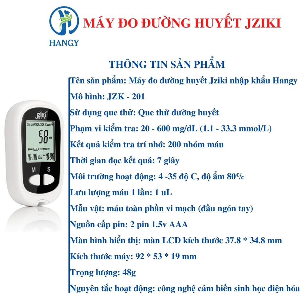 Máy đo đường huyết Jziki nhập khẩu HANGY 