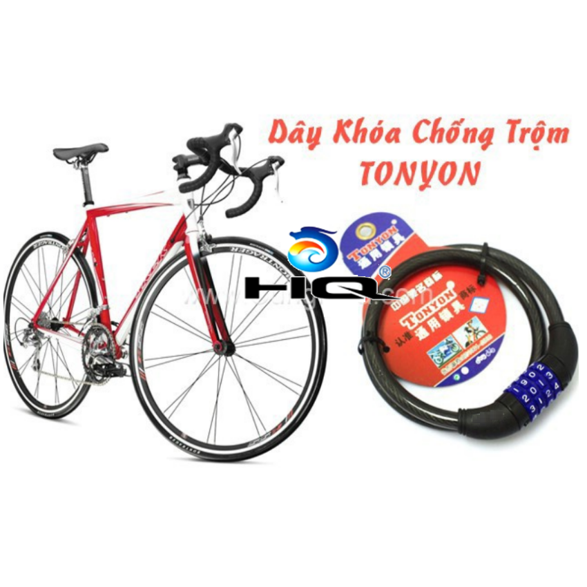SIÊU HOT- Khóa dây xe đạp,khóa xe đạp 4 số,khóa chống chộm xe đạp,Khóa dây  xe đạp chống trộm 4 số, bền đẹp, tiện lợi 60cm(Đen) - Phụ Kiện Xe Đạp - 206468 - Black
