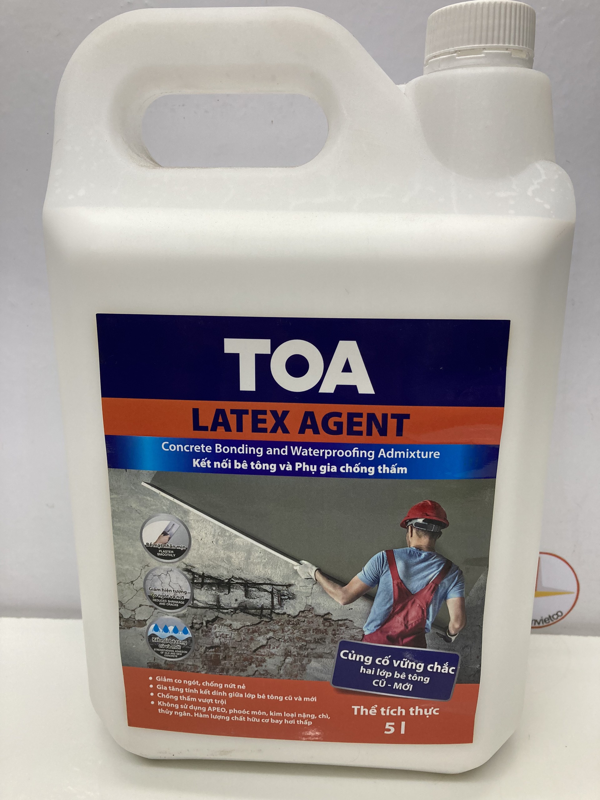 Phụ Gia Chống Thấm TOA Latex Agent_ 5L/can