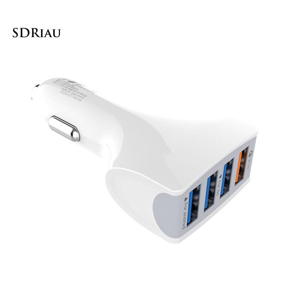 Tẩu Sạc Nhanh Qc 3.0 4 Cổng Usb Cho Xe Hơi