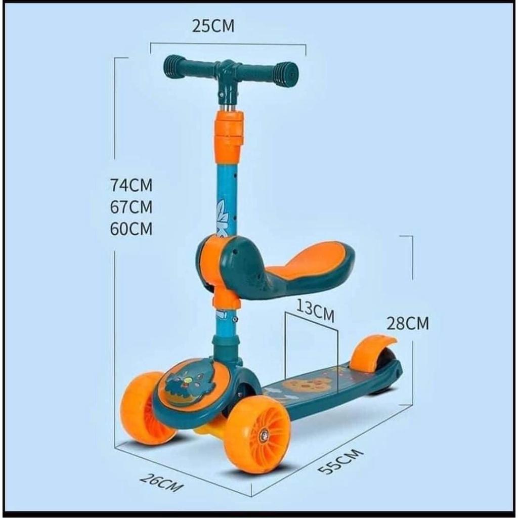 Xe trượt Scooter phát sáng cỡ đại cho trẻ em