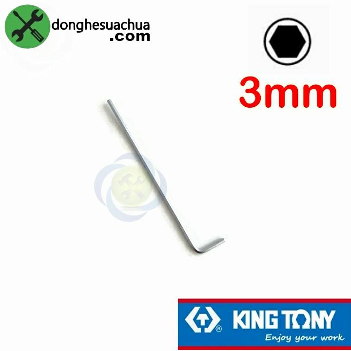 Lục giác chữ L 3mm Kingtony 112503 loại 2 đầu bằng