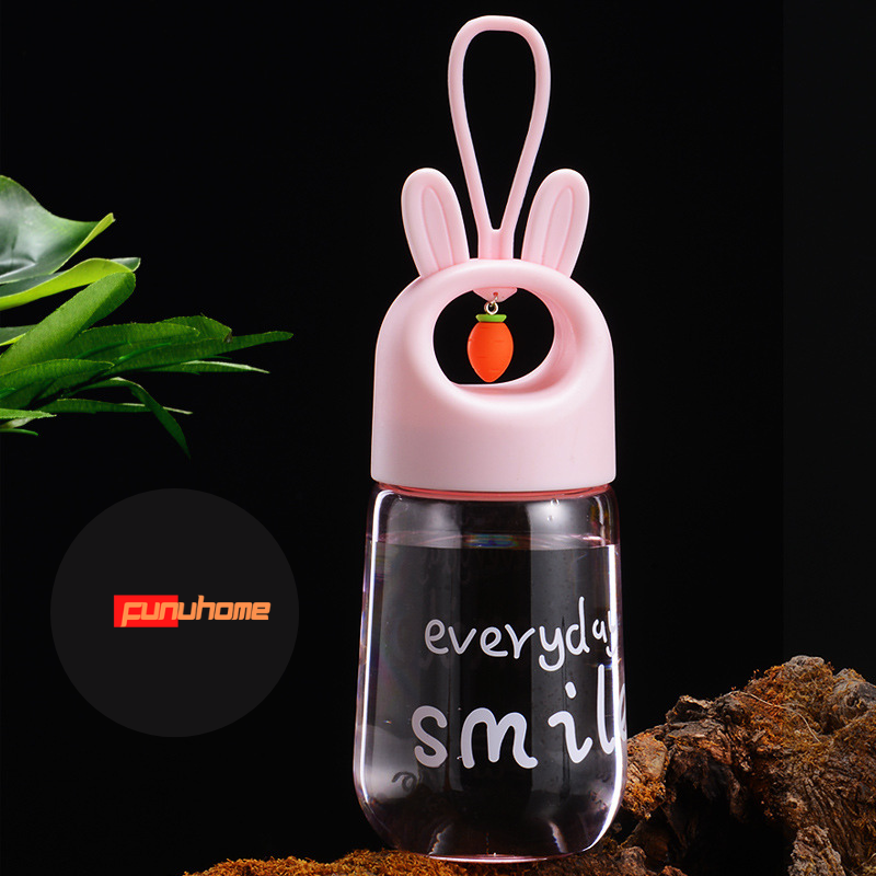 Bình nước 480ml hình thú có chuông cho bé - Hàng chính hãng