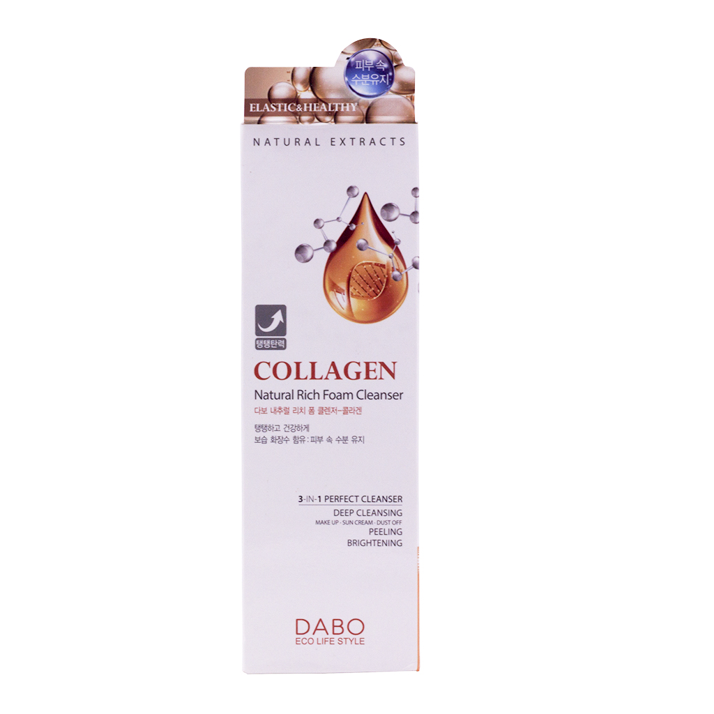 Sữa rửa mặt Dabo Collagen Natural Rich Foam Cleanser
