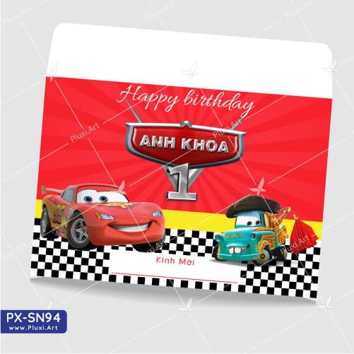 Thiệp thôi nôi – sinh nhật theo yêu cầu Pluxi