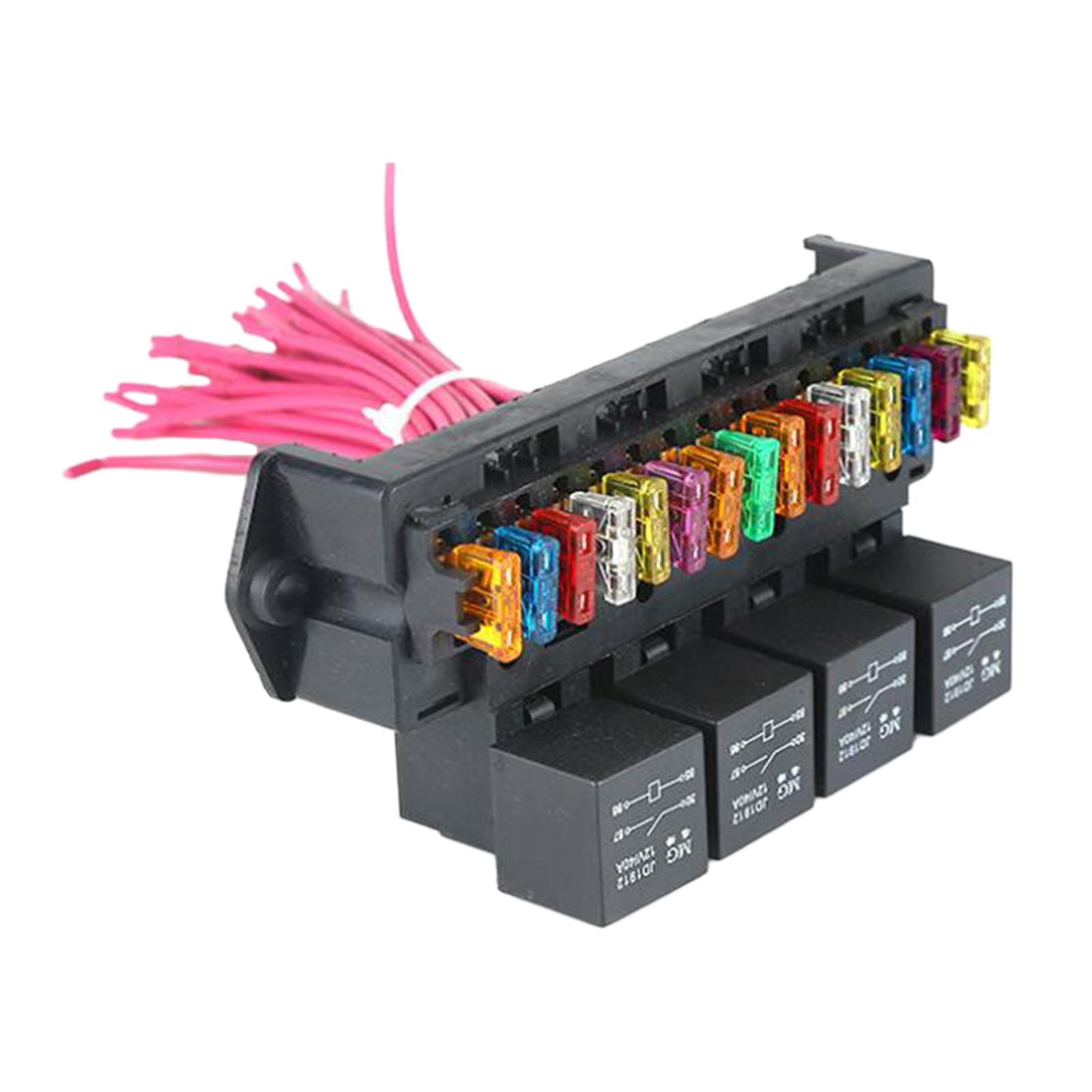 2x 15 Way Fuse Block Fuse Box Holder,  Fuse Block