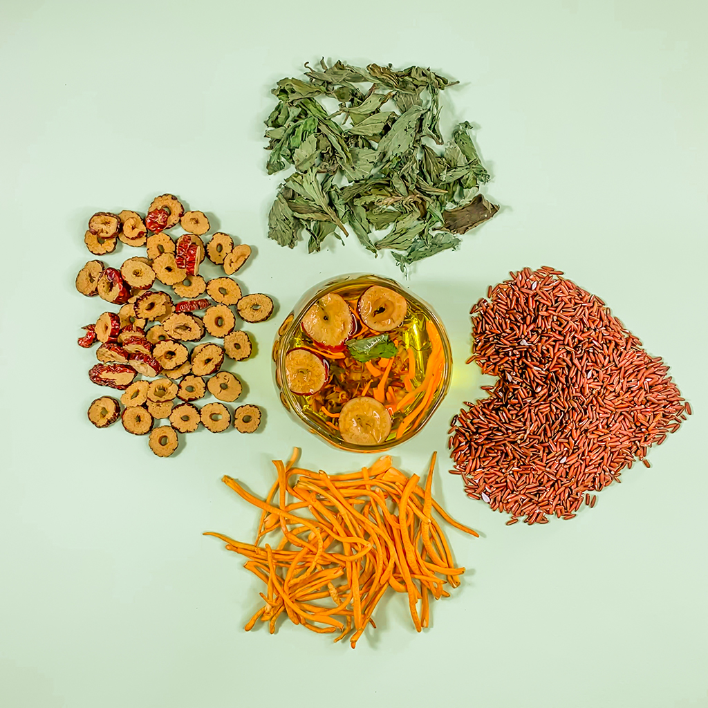 Đông trùng hạ thảo Dr.Trung - Trà Đông trùng hạ thảo tứ vị CordyMix - Bổ máu, tăng lưu thông tuần hoàn máu, ngủ ngon giấc, an thần, thoải mái, ngủ ngon