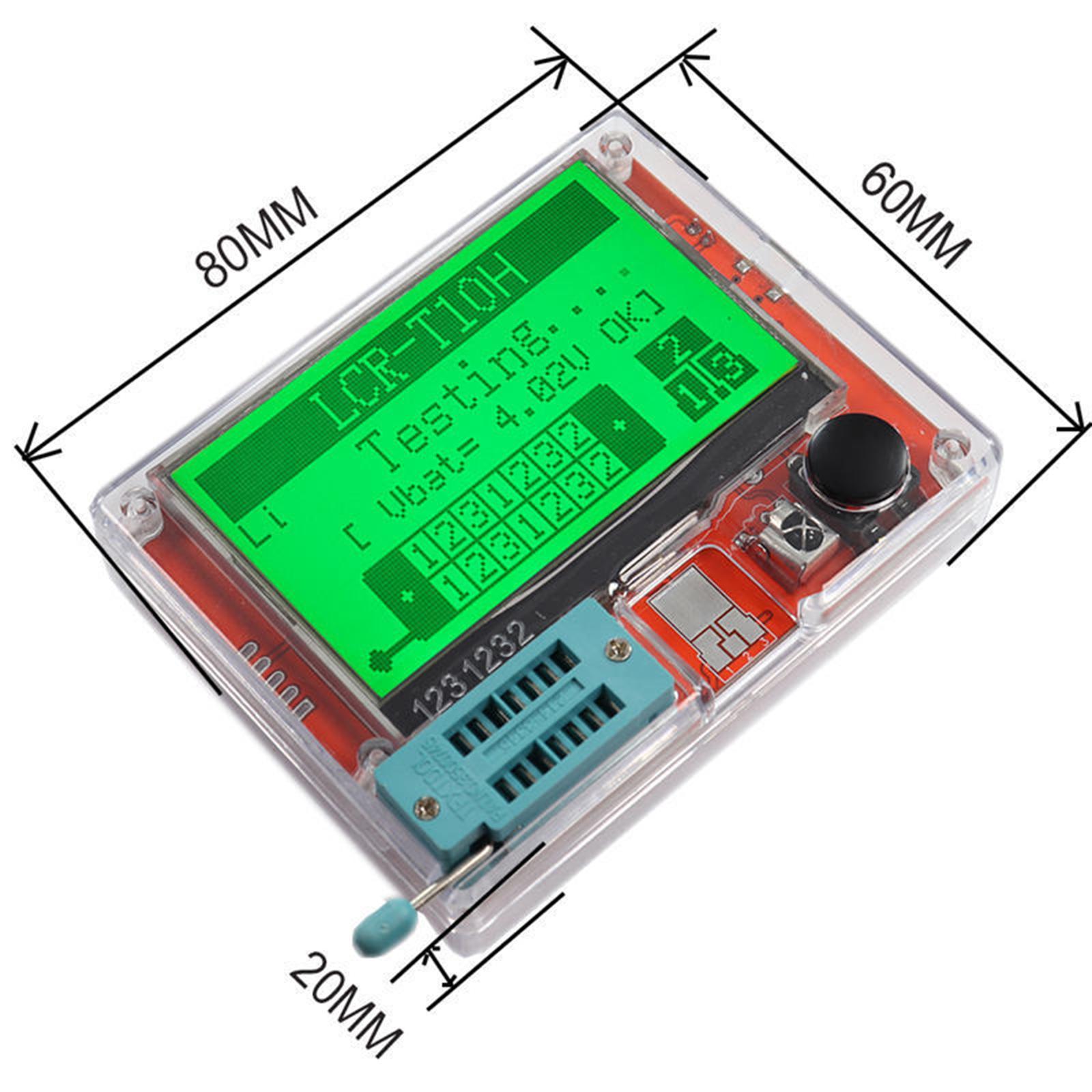 Mos Esr Meter, Multifunction Meter Graphical Tester Meter, T10H Transistor Tester for Capacitance, Inductance Igbt Triode mos