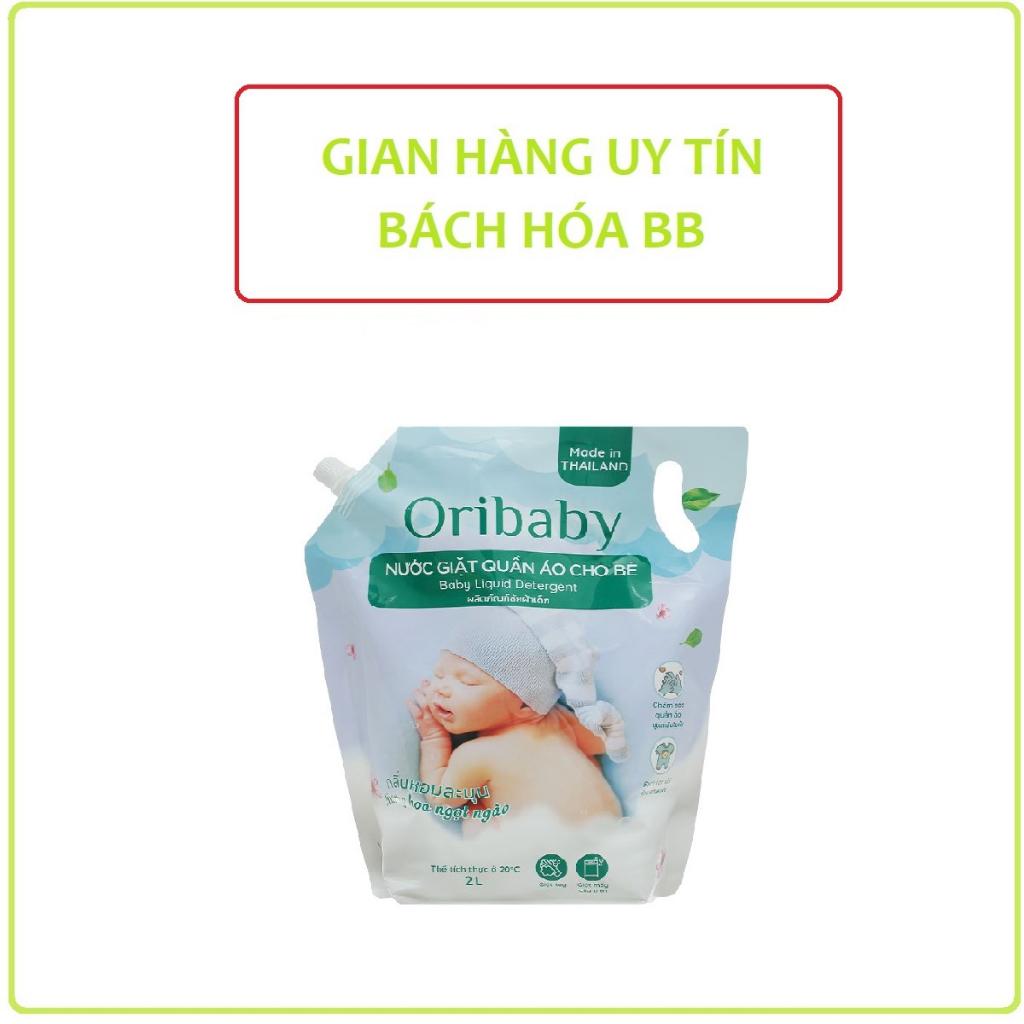 Nước giặt cho bé Oribaby hương hoa ngọt ngào túi 2 lít/túi(Bách Hóa BB)