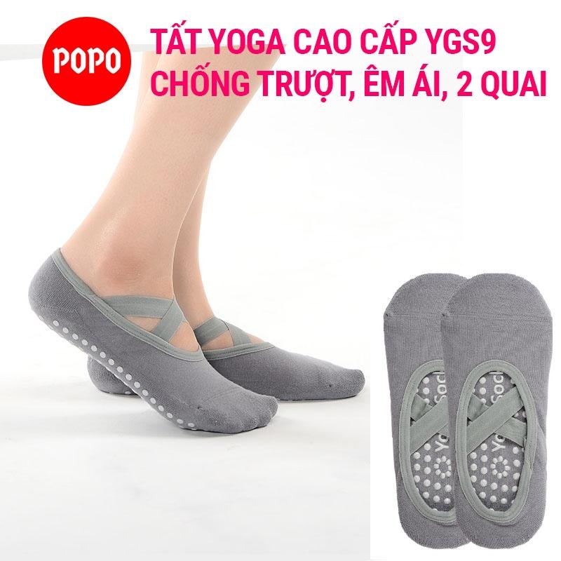 Vớ yoga quai chéo chống trượt POPO dùng như tất yoga tập thể dục chống , êm ái, tránh hôi chân