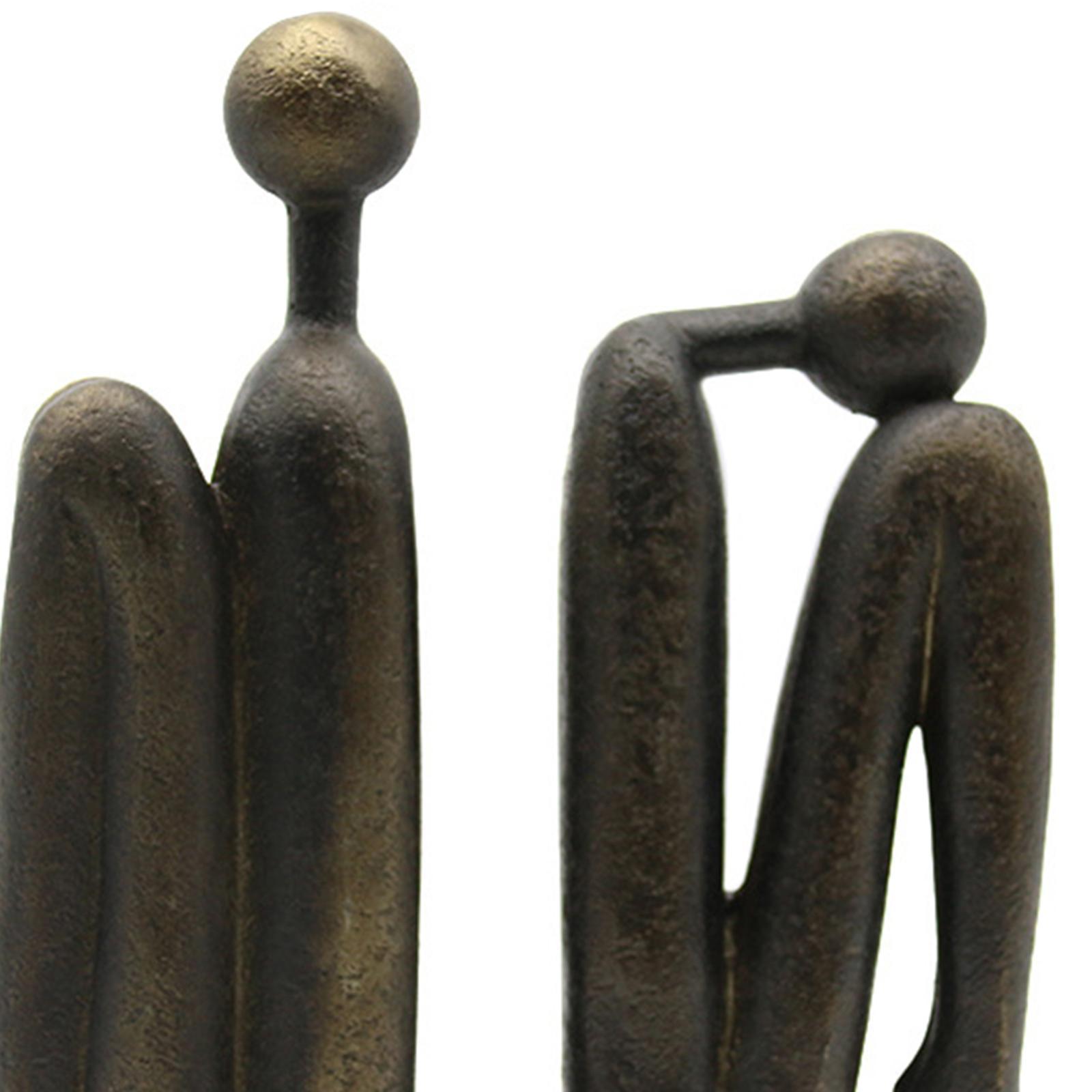 Thinker Bookends Figurine Bookend Sculpture Ornament Living Room Desktop Decorative Bookends Book Stand Nordic Bookends for Shelves