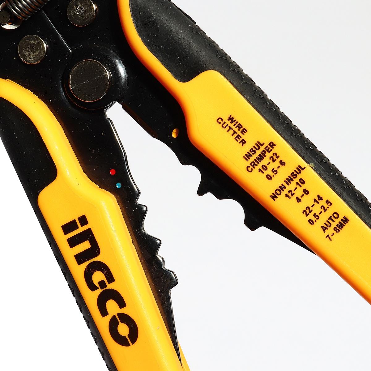 KÌM TƯỚC DÂY VÀ BẤM COS TỰ ĐỘNG INGCO HWSP102418 - HÀNG CHÍNH HÃNG