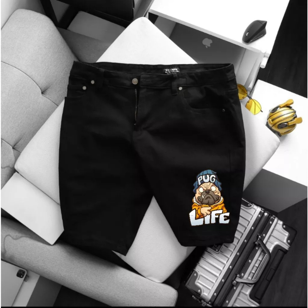 Quần Short Bigsize 85Kg - 135Kg Ống Đứng - In Hình Chất Vải Kaki Mềm, Có Độ Co Dãn Chất Vải Kaki Mềm