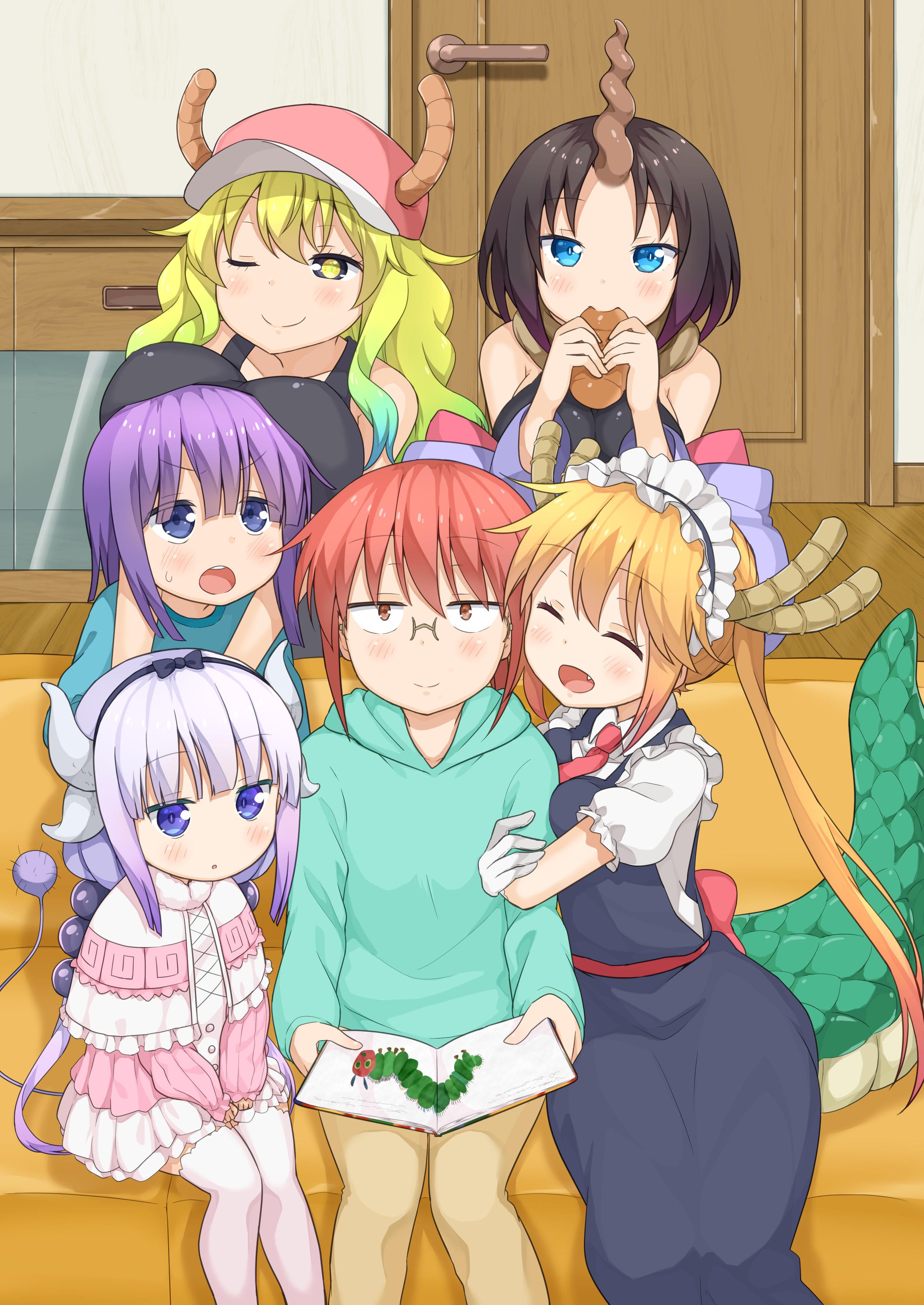 Tranh Poster Maid Dragon A4 combo 3 tấm khác nhau