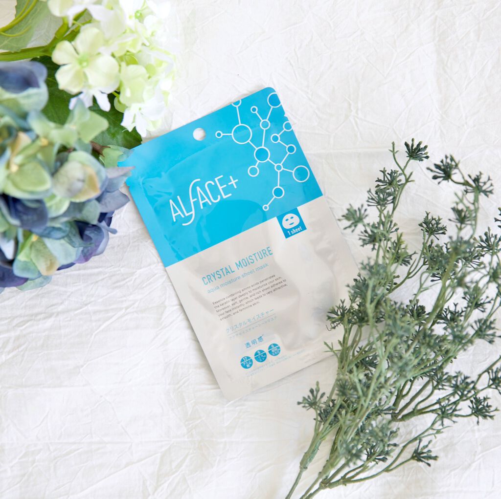 Mặt Nạ Dưỡng Da Nhật Bản Alface Aqua Moisture Sheet Mask Crystal Moisture, Dành Cho Da Khô Và Da Tối Màu, Với 17 Loại Axit Amin Cấp Ẩm, Vitamin B, C, E Giúp Da Sáng Bóng, Trong Suốt