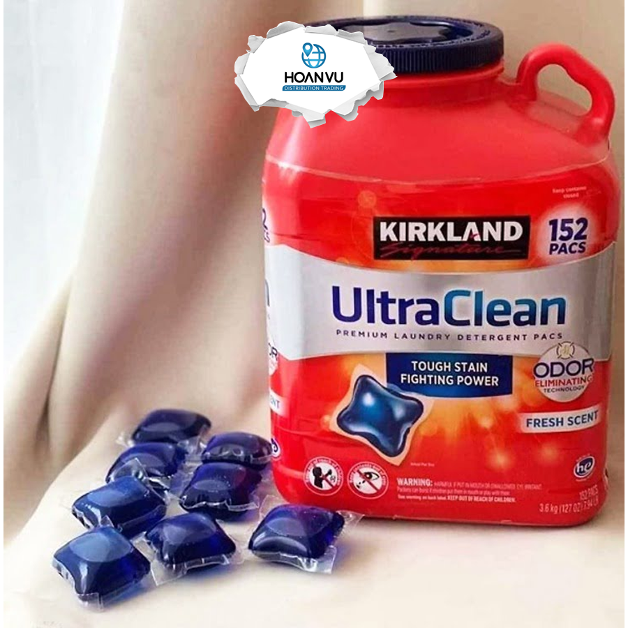 Viên Giặt Kirkland Ultra Clean 152 Viên - Mỹ