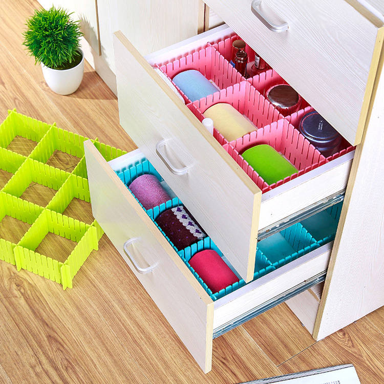 Combo 4 thanh chia ô ngăn kéo tủ đa năng loại lớn HT009 - Giao Ngẫu Nhiên