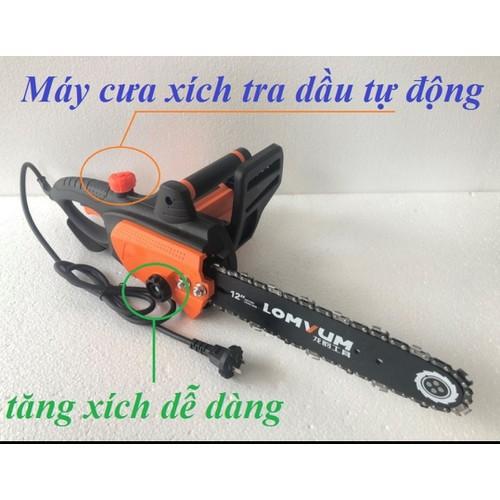 Máy cưa xích tra dầu chạy tự động, động cơ khỏe, bền, thiết kế nhỏ gọn