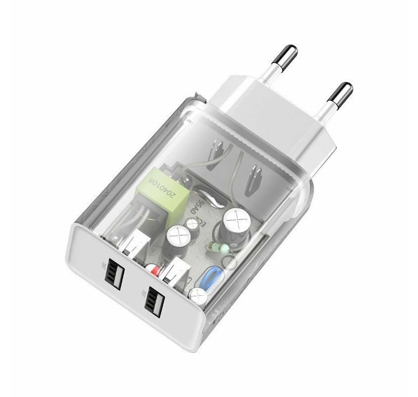 Dock sạc nhanh Baseus 10.5W vỏ nhựa PC cao cấp Dual USB an toàn tuyệt đối cho thiết bị sạc ( 2 màu ) - Hàng chính hãng