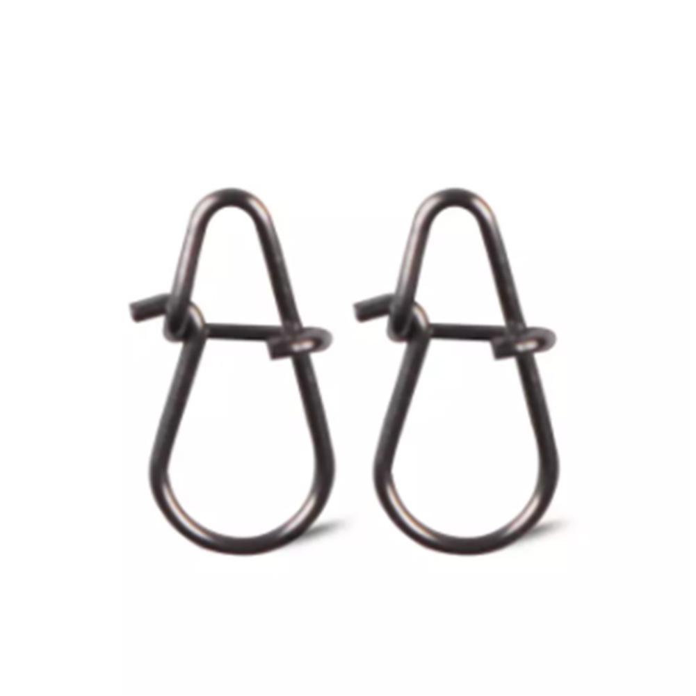 20 Pcs/set Stainless Steel Fish Hook Lure Connector Fast Clip Lock Safety Snaps Pins Swivel Solid Rings Fishing Accessories