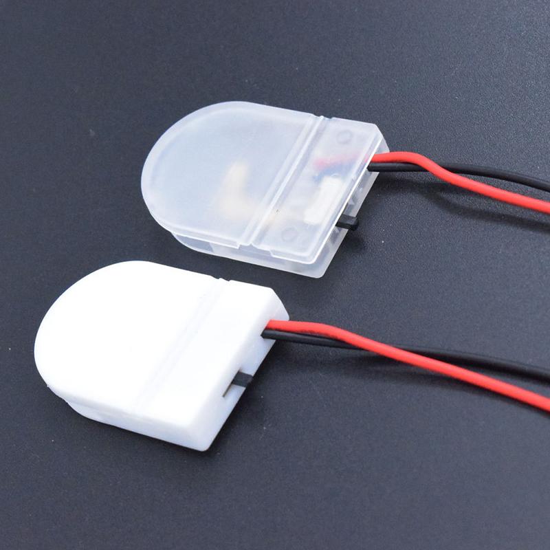 2/5 CHIẾC CR2032 Nút Đồng Xu Ổ Cắm Pin Hộp Đựng Hộp Lưu Trữ Pin Tự Làm Chất Lượng Cao Với Công Tắc BẬT-TẮT Hộp Pin 3V Màu sắc: 5 CHIẾC Màu Trắng