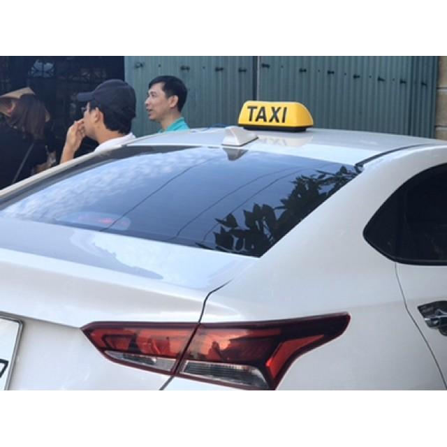 Mào taxi vàng - có đèn - đế nam châm cỡ 35cm